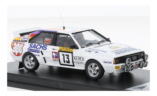 Trofeu RRFI21 Audi quattro, No.13, Rallye WM, 1000 Lakes Rallye, A.Laine/R.Virtanen, 1984 1:43