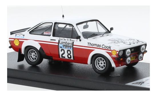 Trofeu RRUK78 Ford Escort MK II RS, RHD, No.28, Thomas Cook, Rallye WM, RAC Rallye, S.van der Merwe/F.Boshoff, 1980 1:43