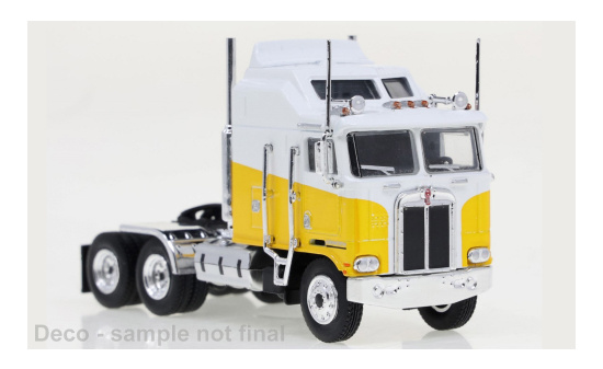 Brekina 85732 Kenworth K 100 Aerodyne, gelb/weiss, 1976 1:87