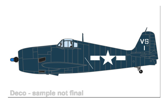 Oxford AC119 Grumman Hellcat F6F-5, Lt.Cdr.Willam Eder, VS-1, US Navy , 1945 1:72