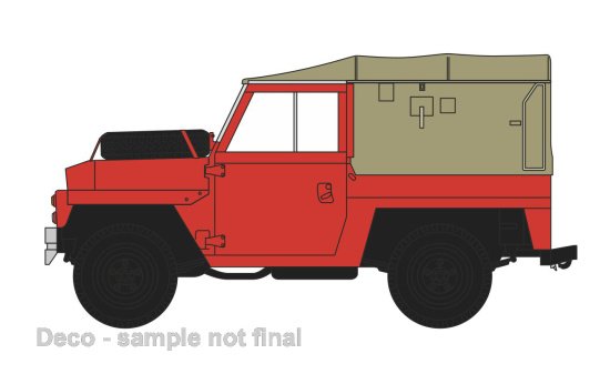 Oxford OXF43LRL011 Land Rover Land Rover Lightweight - rot , beige 1:43