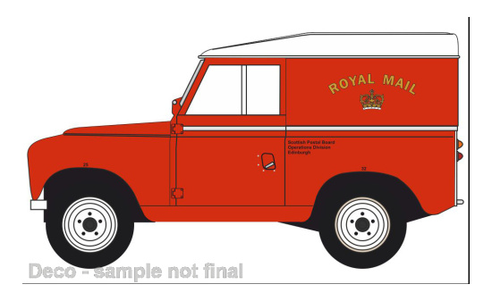Oxford 43LR3S008 Land Rover Land Rover Series III, RHD, Royal Mail Post Bus 1:43
