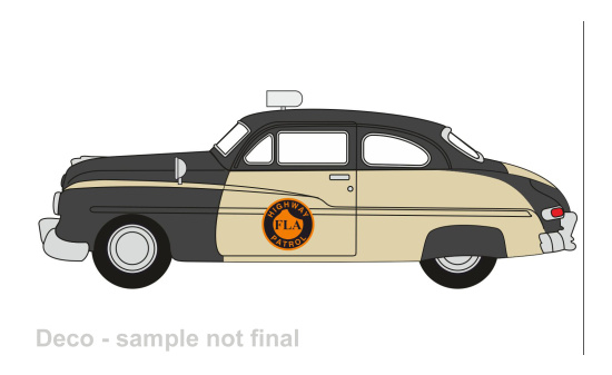 Oxford 87ME49010 Mercury Monarch,  Florida Highway Patrol , 1949 - Vorbestellung 1:87