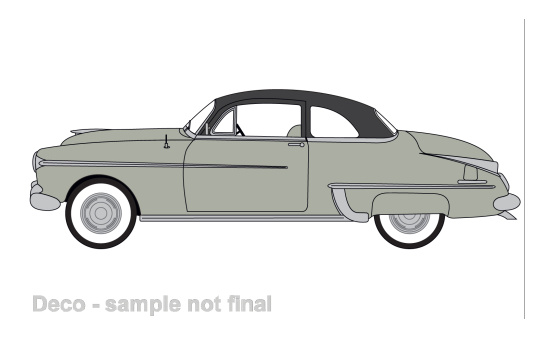 Oxford 87OR50005 Oldsmobile Rocket 88 Coupe, hellgrau/schwarz, 1950 1:87