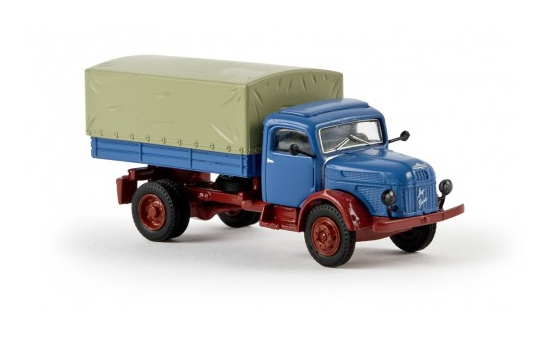 Brekina 58036 Steyr 380/I, blau/rot, Pritsche, PP-LKW  1:87