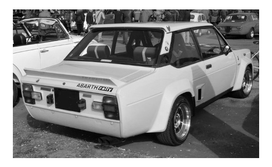 IXO 18CMC12822 Fiat 131 Abarth, gelb, 1980 1:18