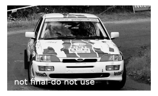 IXO RAC415A22 Ford Escort RS Cosworth, No.18, Rallye Bohemia, V.Blahna/J.Pelc, 1996 1:43
