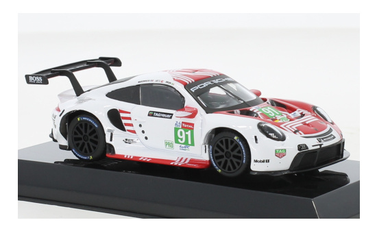 Bburago 18-38308 Porsche 911 RSR, No.91, 24h Le Mans, 2020 1:43