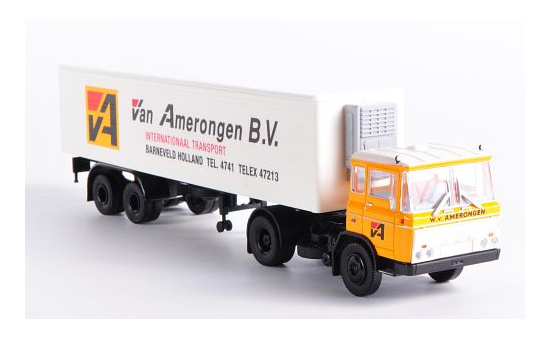 Brekina 85254 DAF FT 2600, van Amerongen B.V. (NL), Kühlkoffer-Sattelzug , ohne Vitrine 1:87