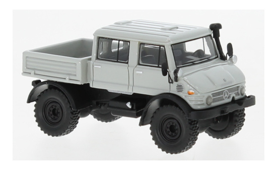 BoS-Models 87318 Mercedes Unimog U416 DoKa, hellgrau, 1977 1:87