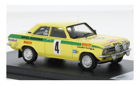 Trofeu DSN-44 Opel Ascona A, No.4, Irmscher Tuning, Rallye Rüsselsheim, W.Röhrl/J.Berger, 1973 1:43