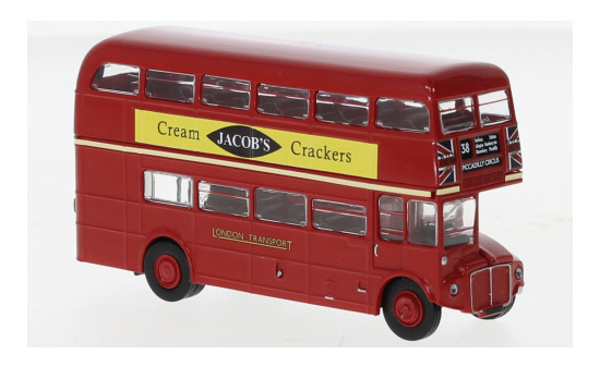 Brekina 61114 AEC Routemaster, London Transport - Jacobs Cream Crackers, 1965 1:87