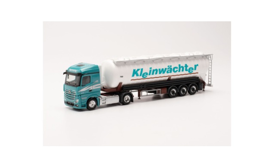 Herpa 315494 Mercedes-Benz Actros `18 Streamspace Saugsilo-Sattelzug Kleinwächter (Nordrhein-Westfalen/Hallenberg) 1:87