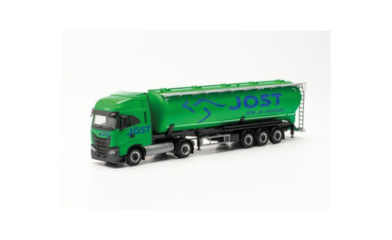 Herpa 315609 Iveco S-Way LNG Silo-Sattelzug Jost Group (Luxemburg/Weißwampach) 1:87