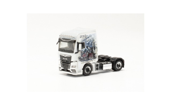 Herpa 315715 MAN TGX GX Individual Zugmaschine Lagoudakis 5 / Minotaurus (Bayern/Nürnberg) 1:87