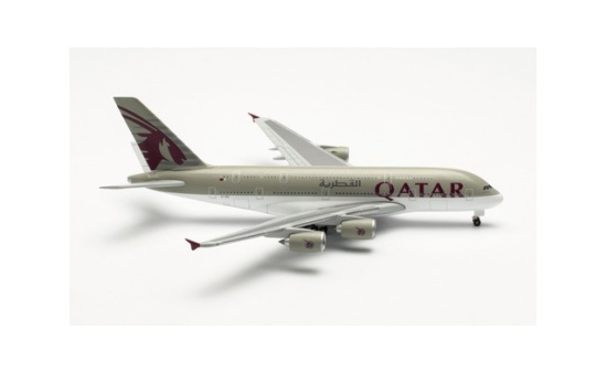 Herpa 528702-001 Qatar Airways Airbus A380 A7-APG - Vorbestellung 1:500