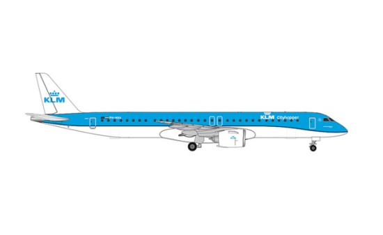 Herpa 536554 KLM Cityhopper Embraer E195-E2 PH-NXA - Vorbestellung 1:500