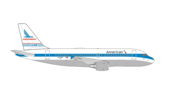 Herpa 536615 American Airlines Airbus A319 - Piedmont Heritage livery 
N744P Piedmont Pacemaker - Vorbestellung 1:500