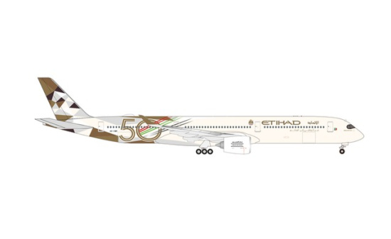 Herpa 536622 Etihad Airways Airbus A350-1000 Year of the 50th A6-XWB - Vorbestellung 1:500