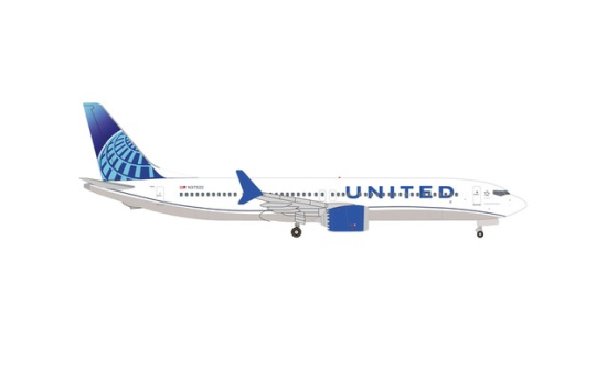 Herpa 536691 United Airlines Boeing 737 Max 9 N37522 - Vorbestellung 1:500