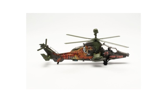 Herpa 580793 German Army Aviation Corps Airbus EC665 Tiger - Franco-German Tiger Training Center, Le Luc, France - 15 Years 74+64 - Vorbestellung 1:72