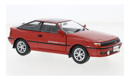 WhiteBox 124111-O Toyota Celica GT Four, rot, RHD, 1986 1:24