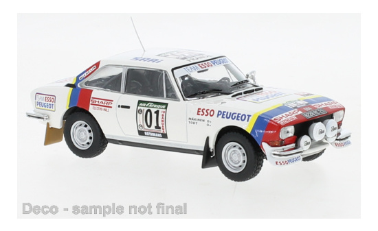 IXO RAC417B22 Peugeot 504 Coupe V6, No.1, Rally WM, Rallye Cote d Ivoire, T.Mäkinen/J.Todt, 1978 1:43