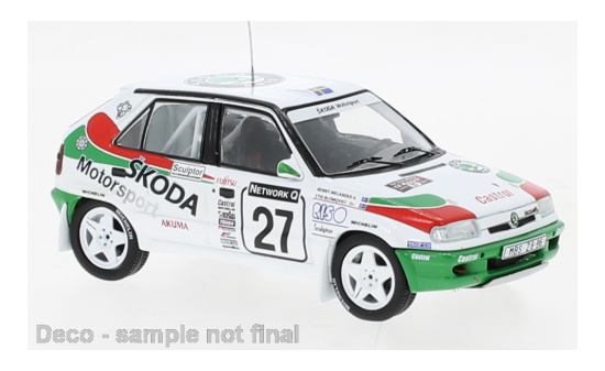 IXO RAC423A22 Skoda Felicia Kit Car, No.27, Rallye WM, RAC Rally, S.Blomqvist/B.Melander, 1996 1:43