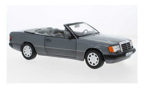 Norev B66040685 Mercedes 300 CE-24 Cabriolet (A124), metallic-grau, mit Verdeck, 1991 1:18