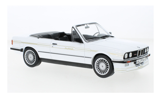 MCG MCG18383 BMW Alpina C2 2.7 Cabriolet - weiss , Dekor 1:18