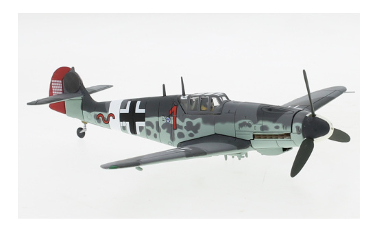 Corgi AA27111 Messerschmitt Bf 109G-2 (Trop), Red 1, Hpt. W.Schroer, 8./JG 27, Rhodes, Greece, 1943 1:72