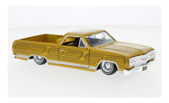 Maisto 32543 Chevrolet El Camino Lowrider, gold/Dekor, ca. 1:25, 1965 1:24