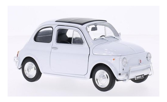 Welly 22515W-WHITE Fiat 500, weiss 1:24