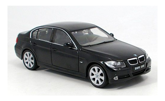 Welly 22465W-BLACK BMW 330i (E90), schwarz, 2005 1:24