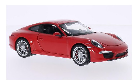 Welly 24040W-RED Porsche 911 (991) Carrera S, rot 1:24