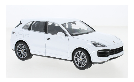 Welly 24092W-WHITE Porsche Cayenne Turbo, weiss 1:24