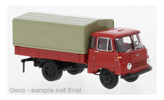 Brekina 30614 Robur LO 2501 PP, rot/schwarz, 1968 1:87