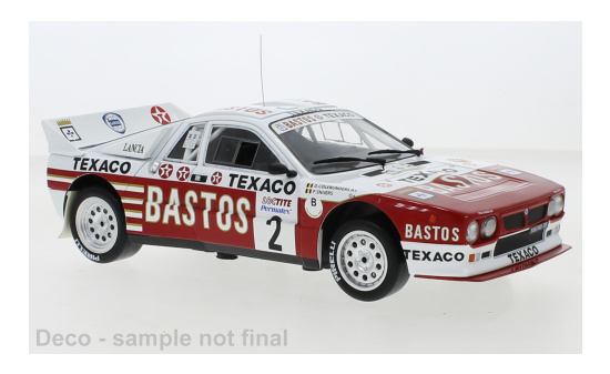 IXO 18RMC13622 Lancia 037, No.2, Bastos, Rally Ypres, P.Snijers/D.Colebunders, 1985 1:18