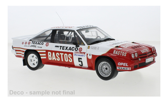 IXO 18RMC13422 Opel Manta 400, No.5, Bastos, Rally Ypres, G.Colsoul/A.Lopes, 1985 1:18