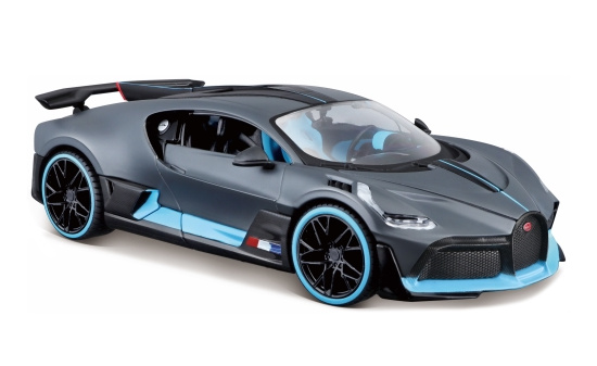 Maisto 31526DARKGREY Bugatti Divo, matt-grau/hellblau 1:24
