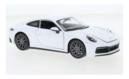 Welly 24099W-WHITE Porsche 911 (992) Carrera 4S, weiss, 2019 1:24