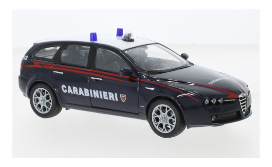 Welly 22482IC-W-DARKBLUE Alfa Romeo 159 Sportwagon, Carabinieri 1:24