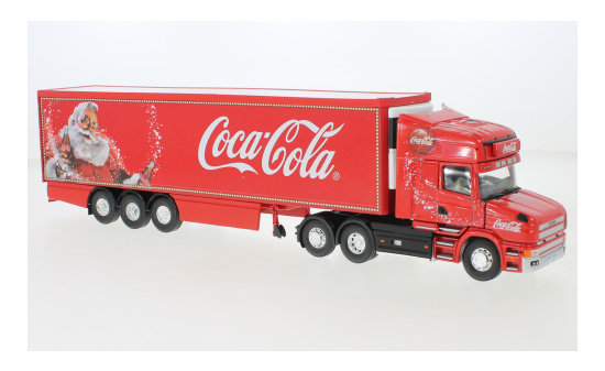 Corgi CC12842 Scania Hauber, Coca Cola, Koffer-Sattelzug 1:50