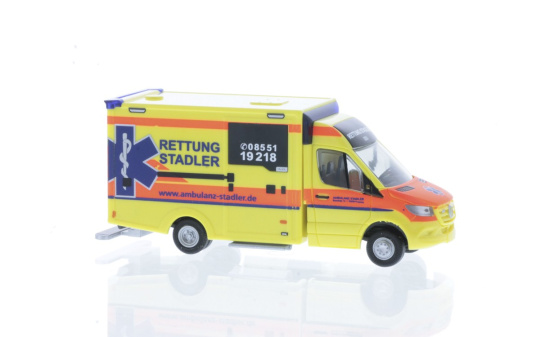 Rietze 76195 WAS Design-RTW´18 Ambulanz Stadler, 1:87 1:87