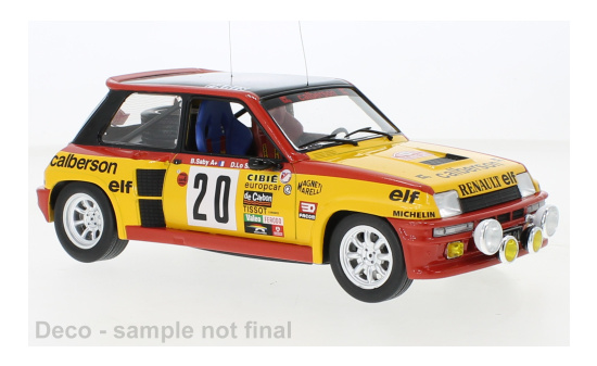 IXO 18RMC11822 Renault 5 Turbo, No.20, Calberson , Rallye WM, Rallye Monte Carlo, B.Saby/D.Le Saux, 1981 1:18
