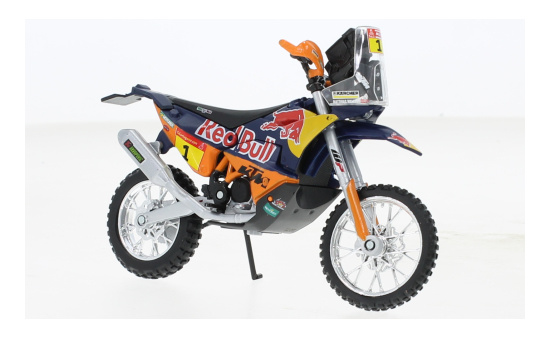 Bburago 18-51086 KTM 450 Rally, No.1, Red Bull, Rally Dakar, T.Price, 2019 1:18