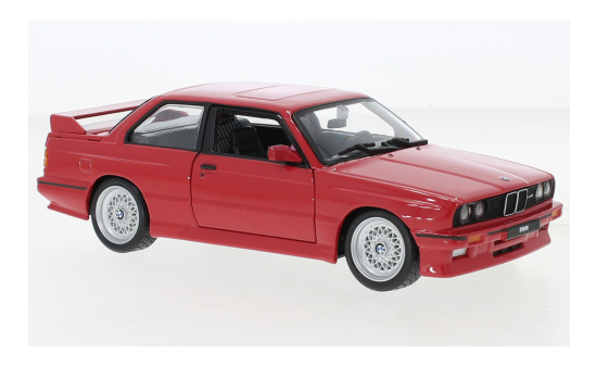 Bburago 18-21100RED BMW M3 (E30), rot, 1988 1:24