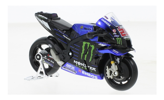 Maisto 36373Q Yamaha YZR-M1, No.20, Yamaha Factory Racing, Monster Energy, MotoGP, F.Quartararo, 2021 1:18