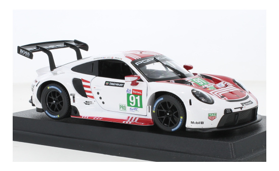 Bburago 18-28016 Porsche 911 RSR-19, No.91, Porsche GT Team, 24h Le Mans, G.Bruni/R.Lietz/F.Makowiecki, 2020 1:24