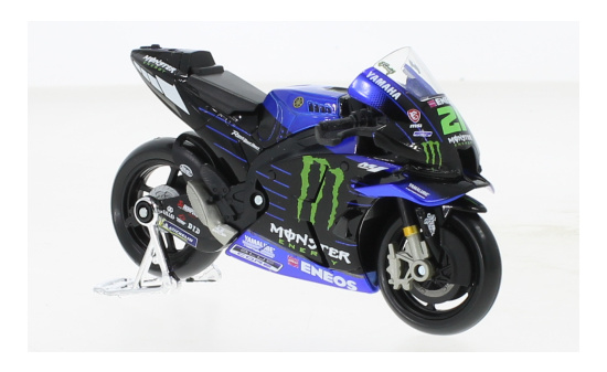 Maisto 36373M Yamaha YZR-M1, No.21, Yamaha Factory Racing, Monster Energy, MotoGP, F.Morbidelli, 2021 1:18
